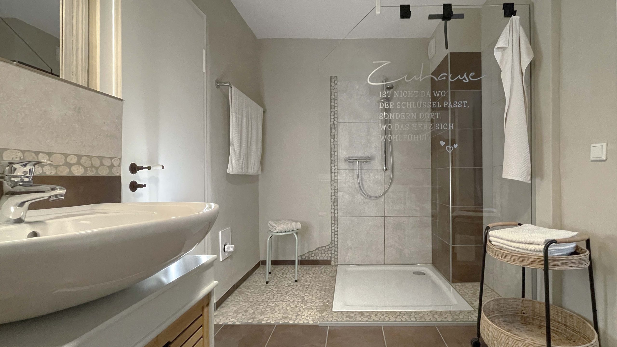 Ferienwohnung in Ennepetal Voerde „1826“ - Bad Dusche