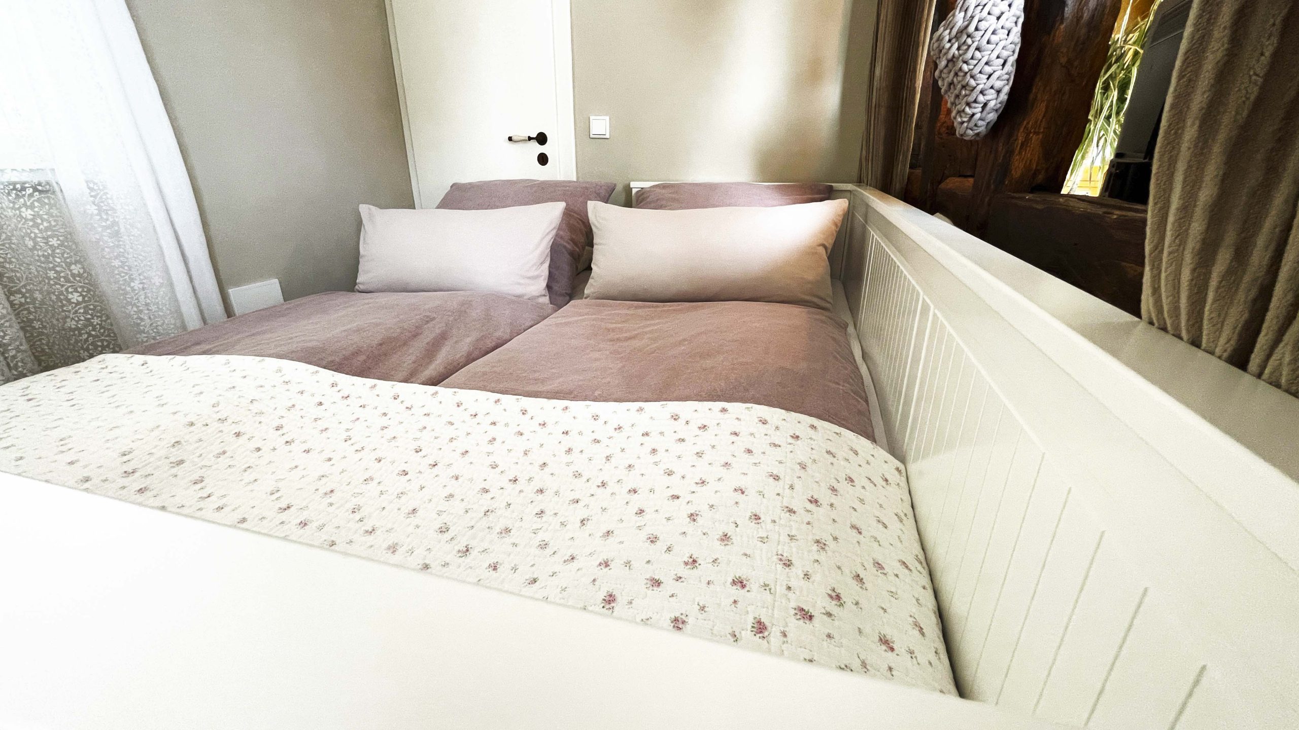 Ferienwohnung in Ennepetal Voerde „1826“ - Wohnzimmer Doppelbett