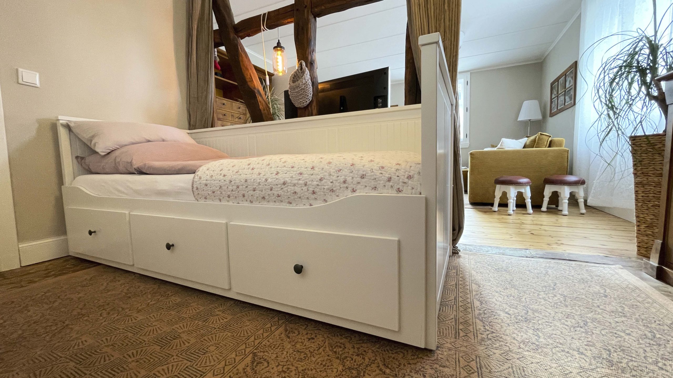Ferienwohnung in Ennepetal Voerde „1826“ - Wohnzimmer Einzelbett